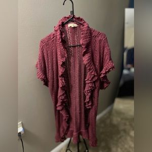 Violet cardigan sleeveless